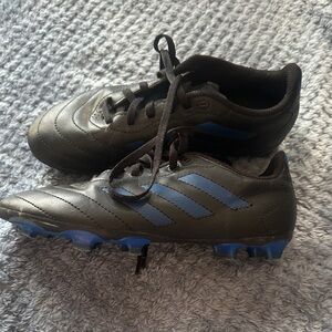 Adidas Black and Blue Boys Soccer Shoes
